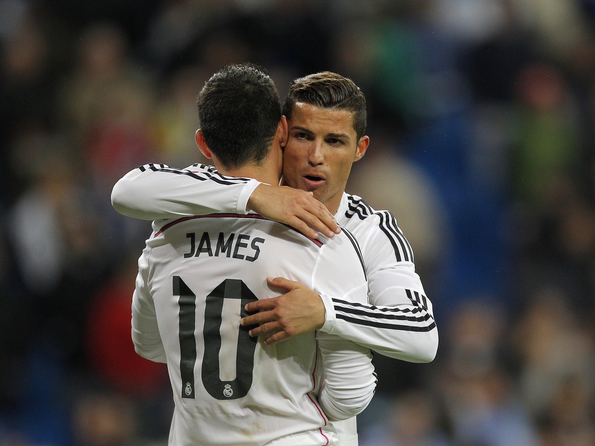 Cristiano Ronaldo a James Rodriguez