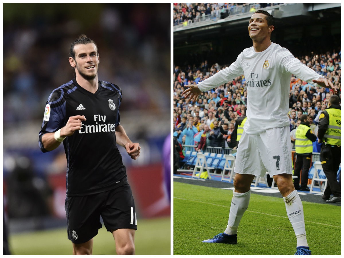 Gareth Bale a Cristiano Ronaldo