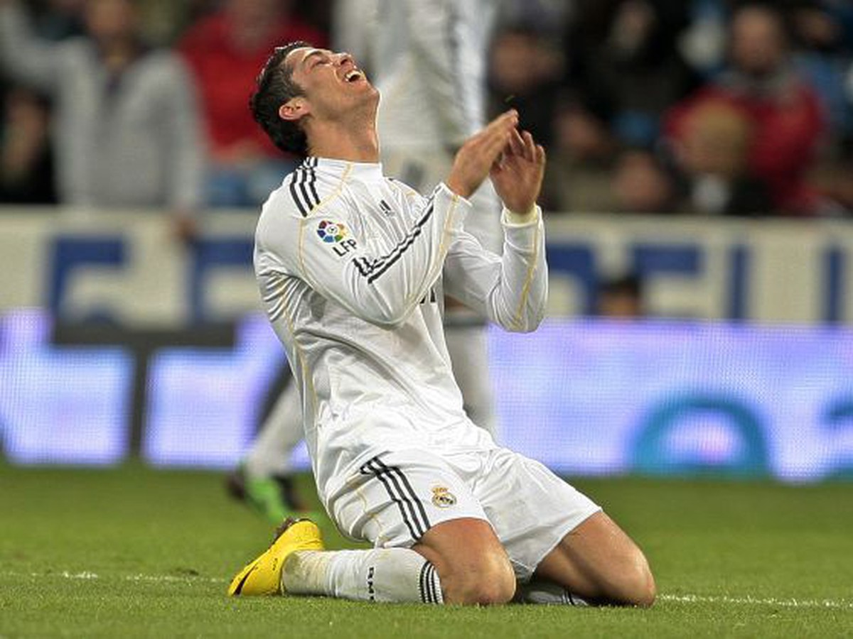 Cristiano Ronaldo po inkasovaní červenej karty