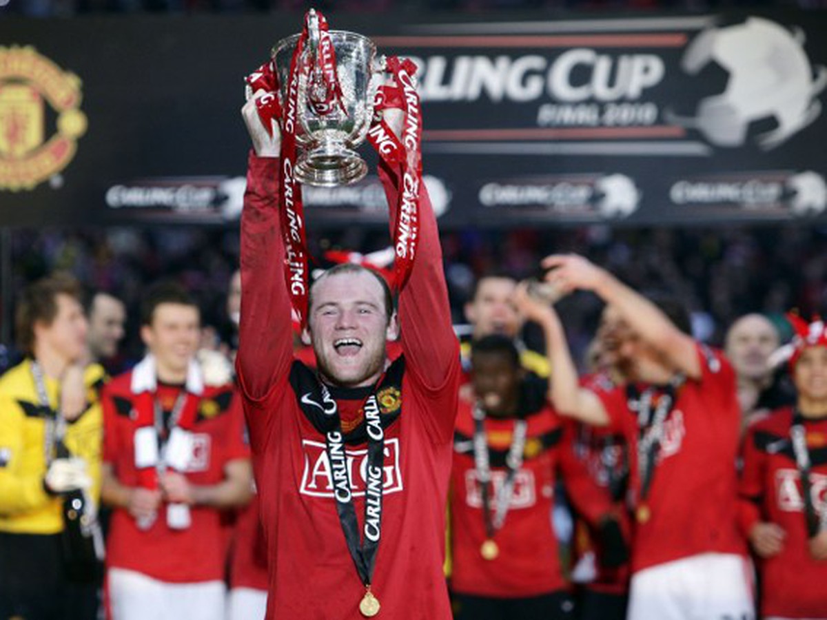 Wayne Rooney s trofejou