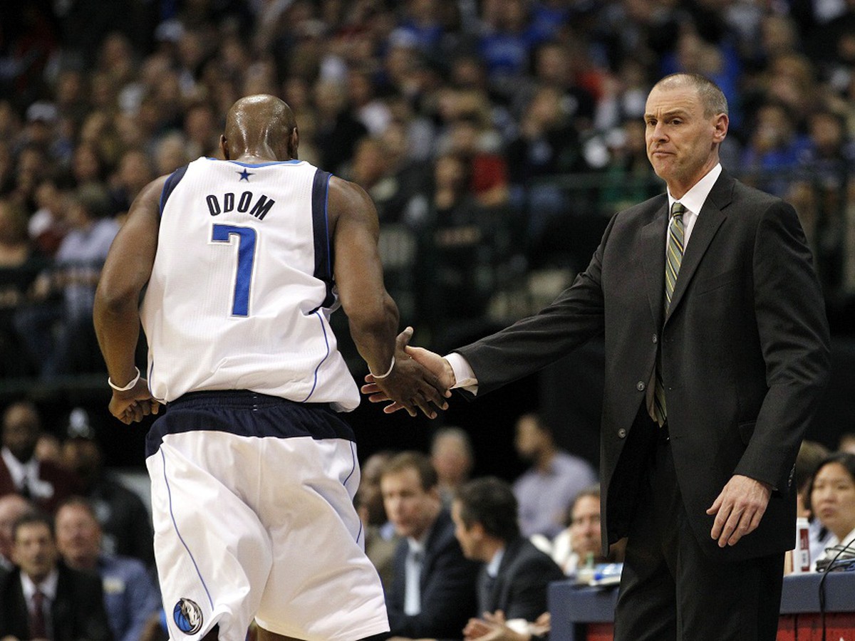 Lamar Odom a tréner Mavericks Rick Carlisle
