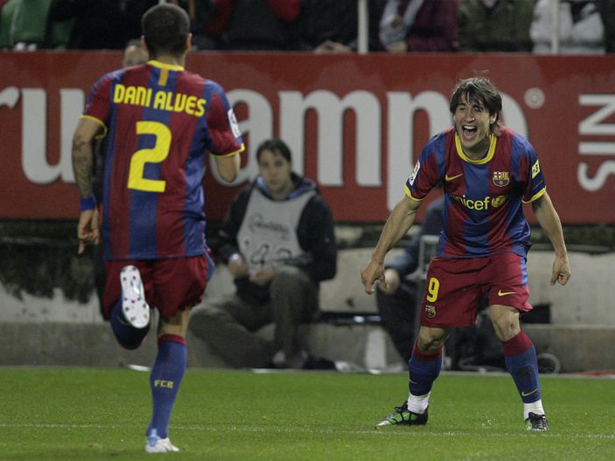 Dani Alves a Bojan Krkič sa postarali o gól Barcelony