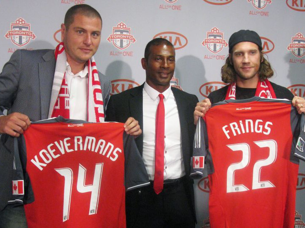 Danny Koevermans, tréner Aron Winter a Torsten Frings