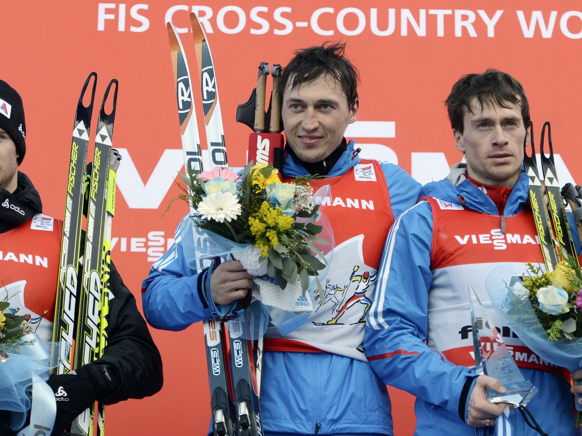 Dario Cologna, Alexander Legkov a Maxim Vylegžanin