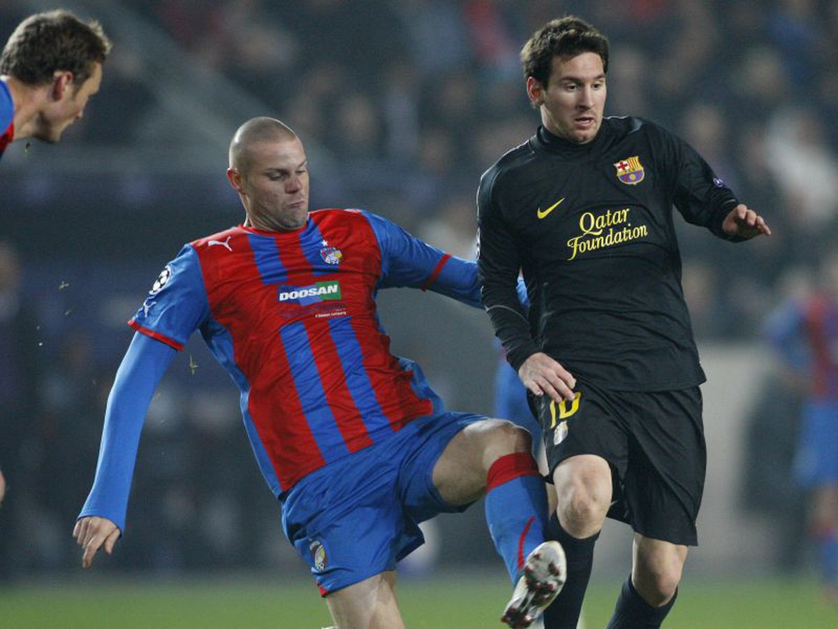 David Bystroň a Lionel Messi