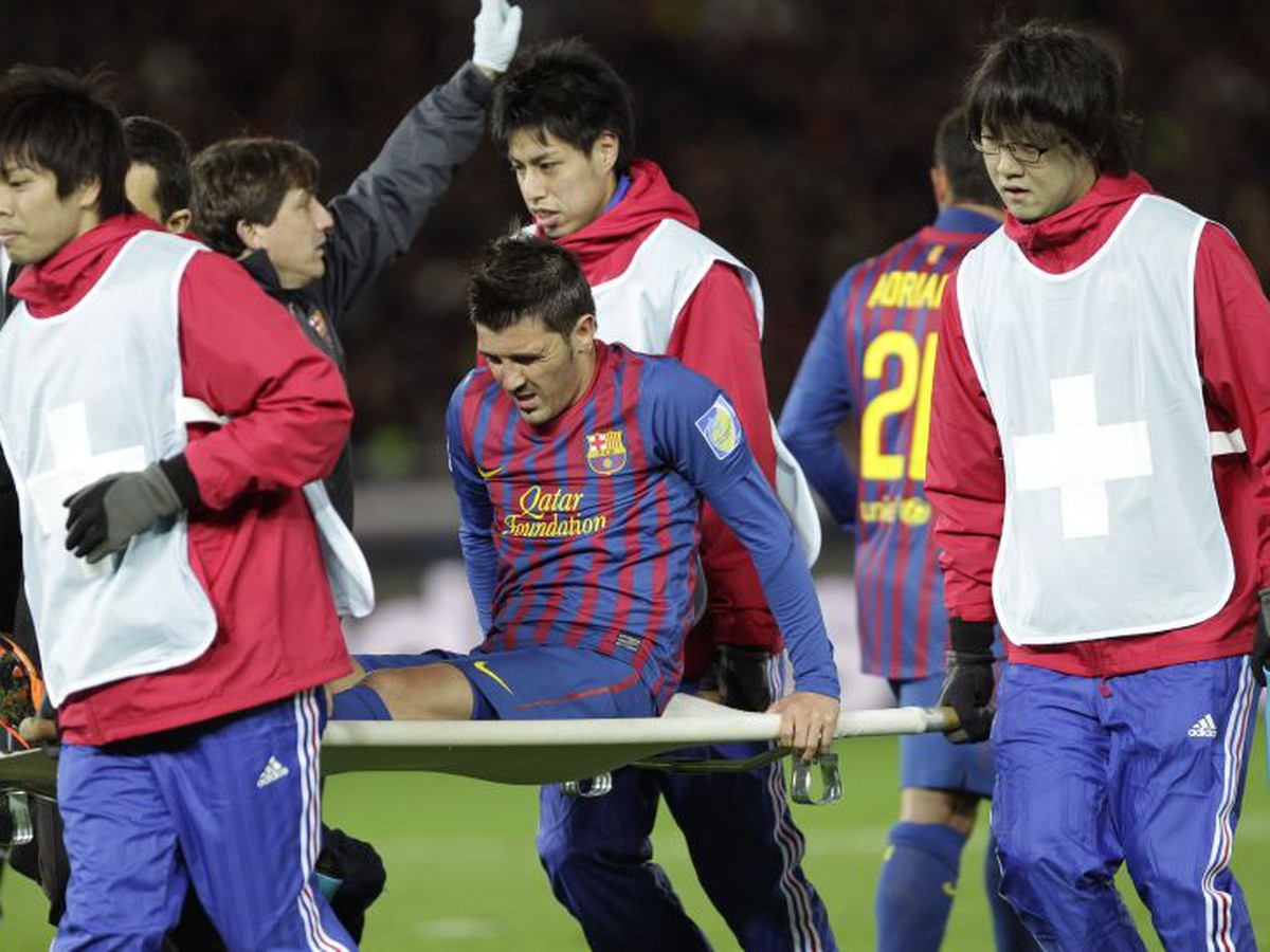 David Villa na nosidlách
