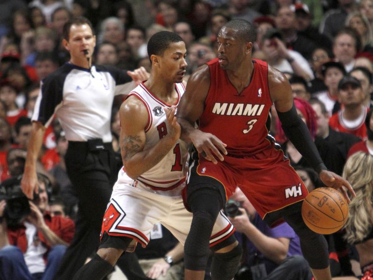 Derrick Rose a Dwayne Wade