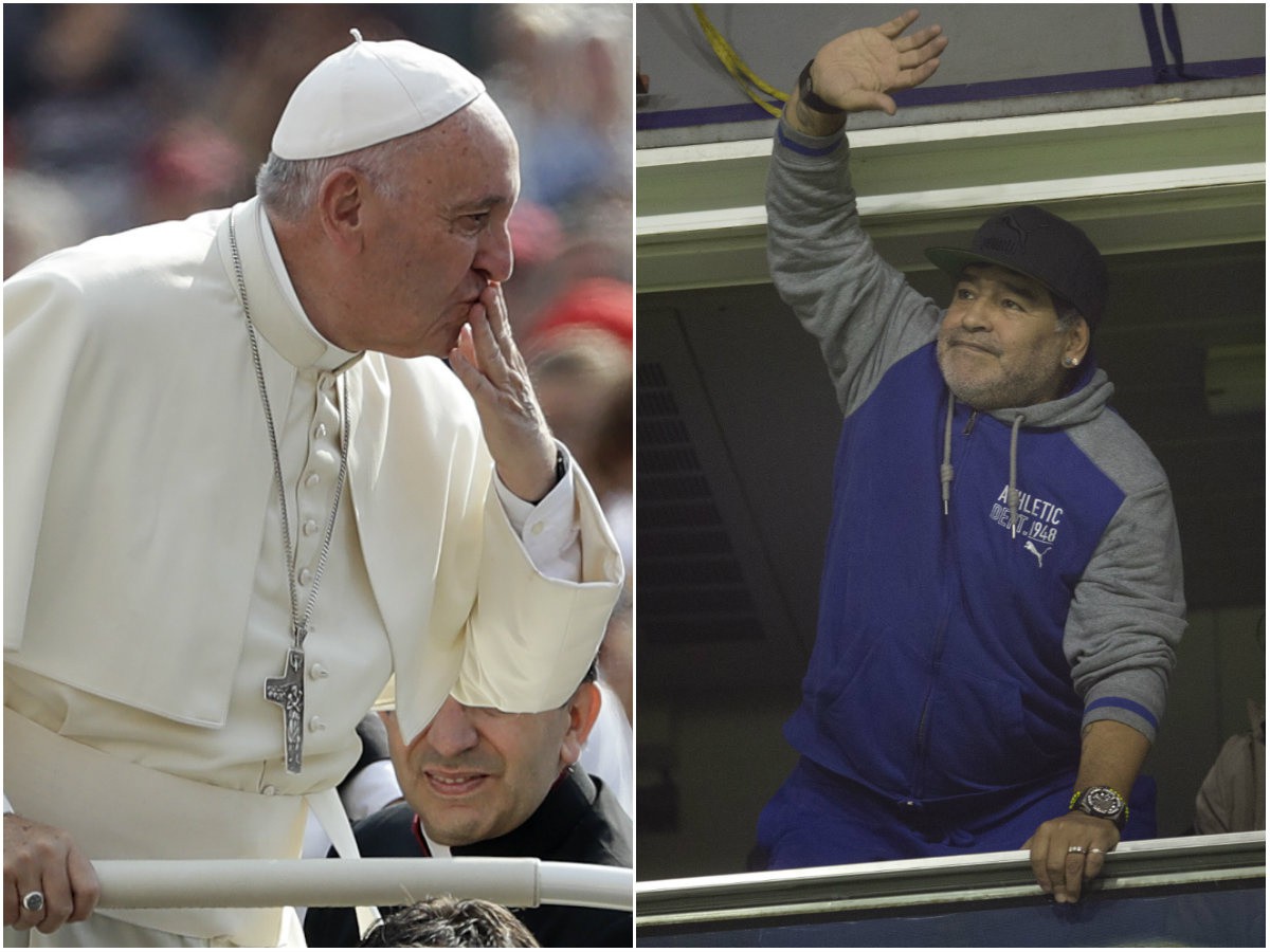 Pápež František a Diego Maradona