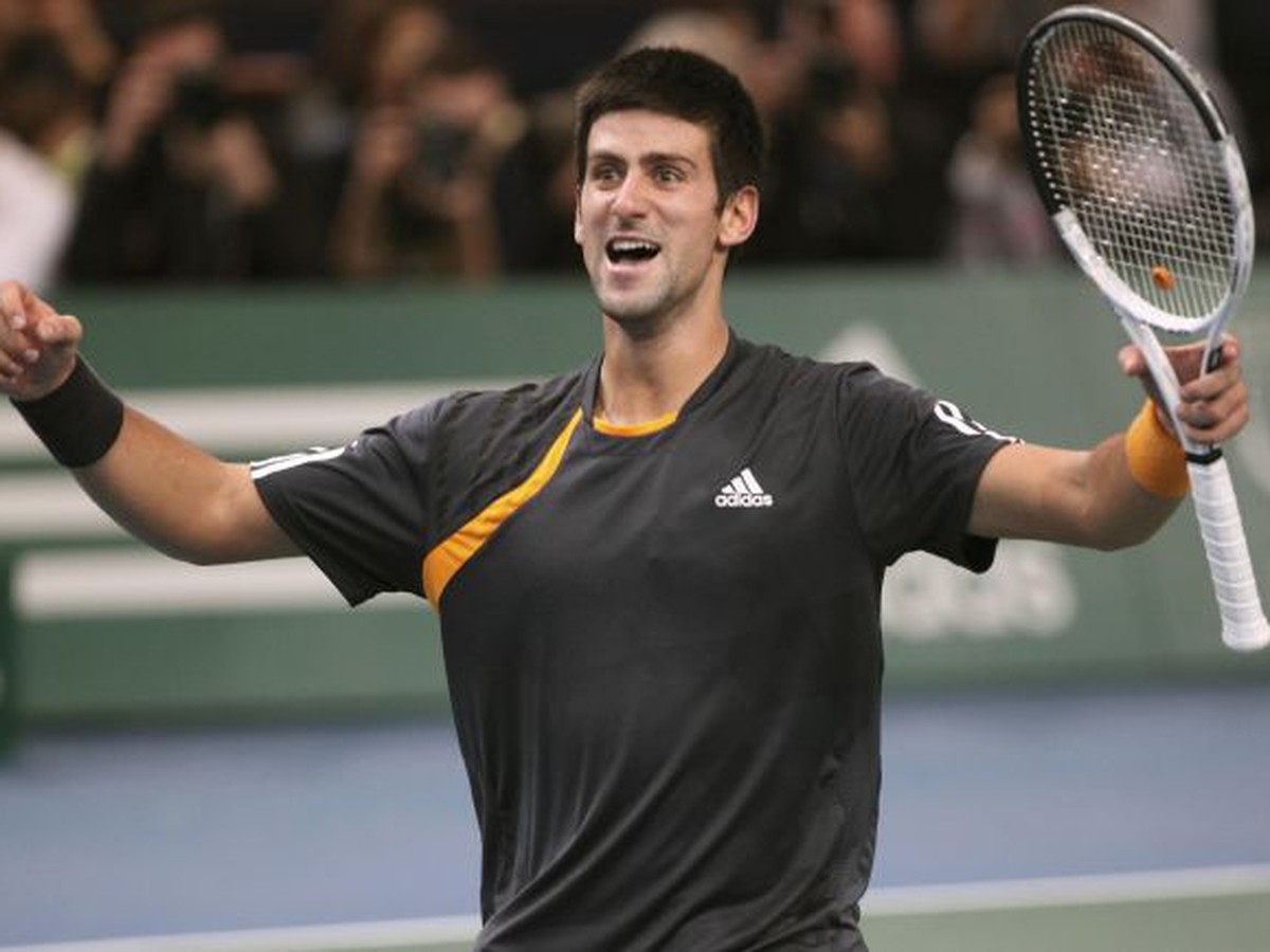Novak Djokovič po záverečnej loptičke