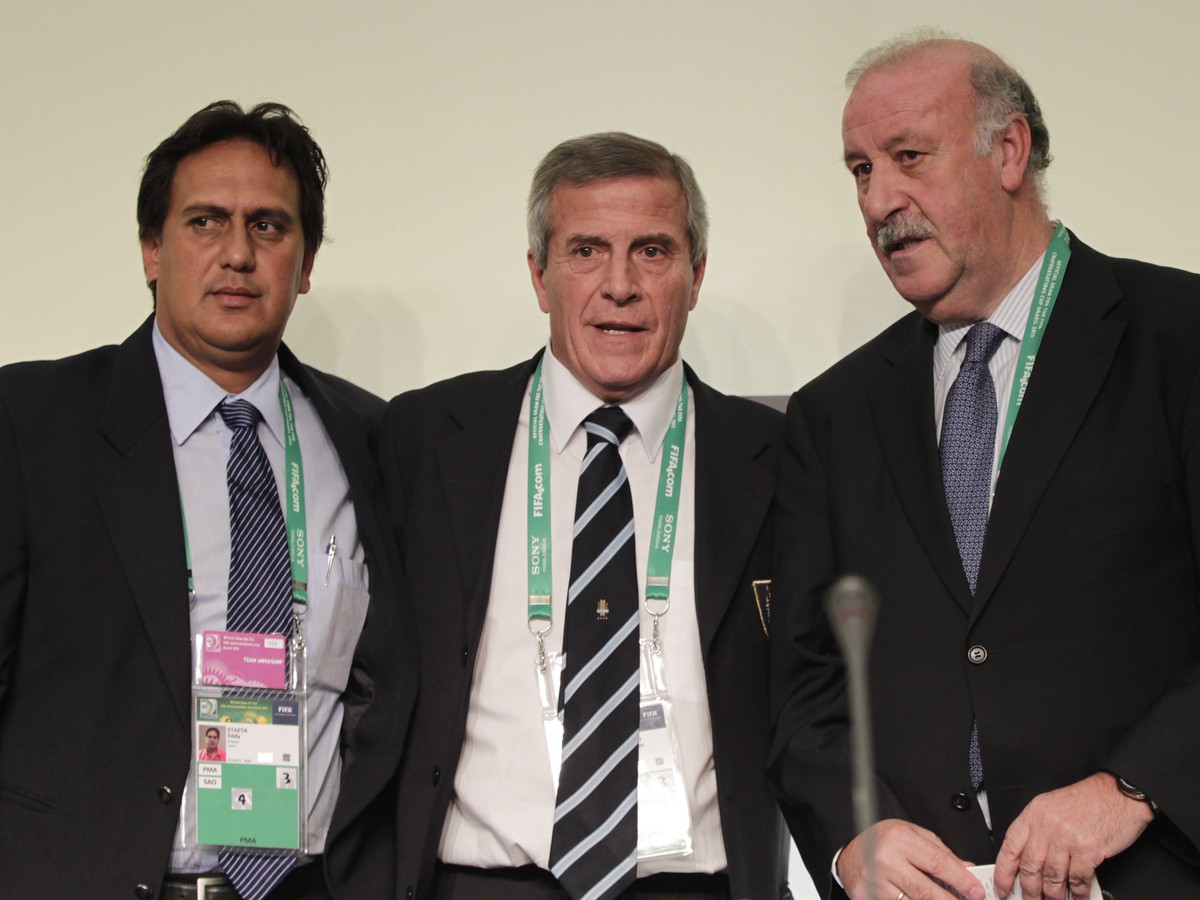 Eddy Etaeta, Oscar Tabarez a Vicente del Bosque