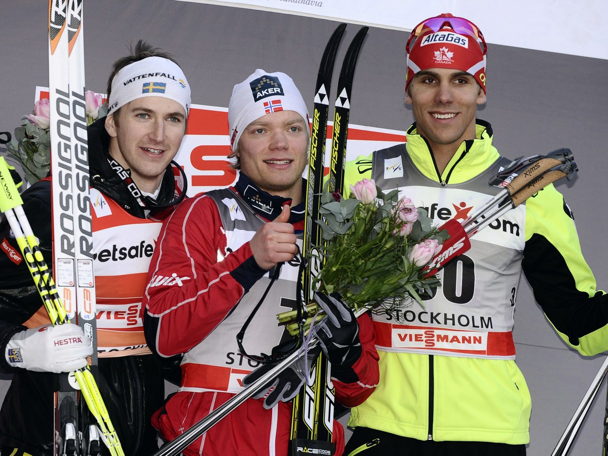 Teodor Peterson, víťaz Eirik Brandsda a Len Valjas