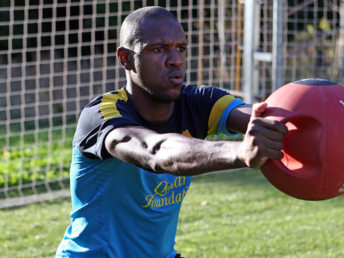Abidal v tréningovom nasadení