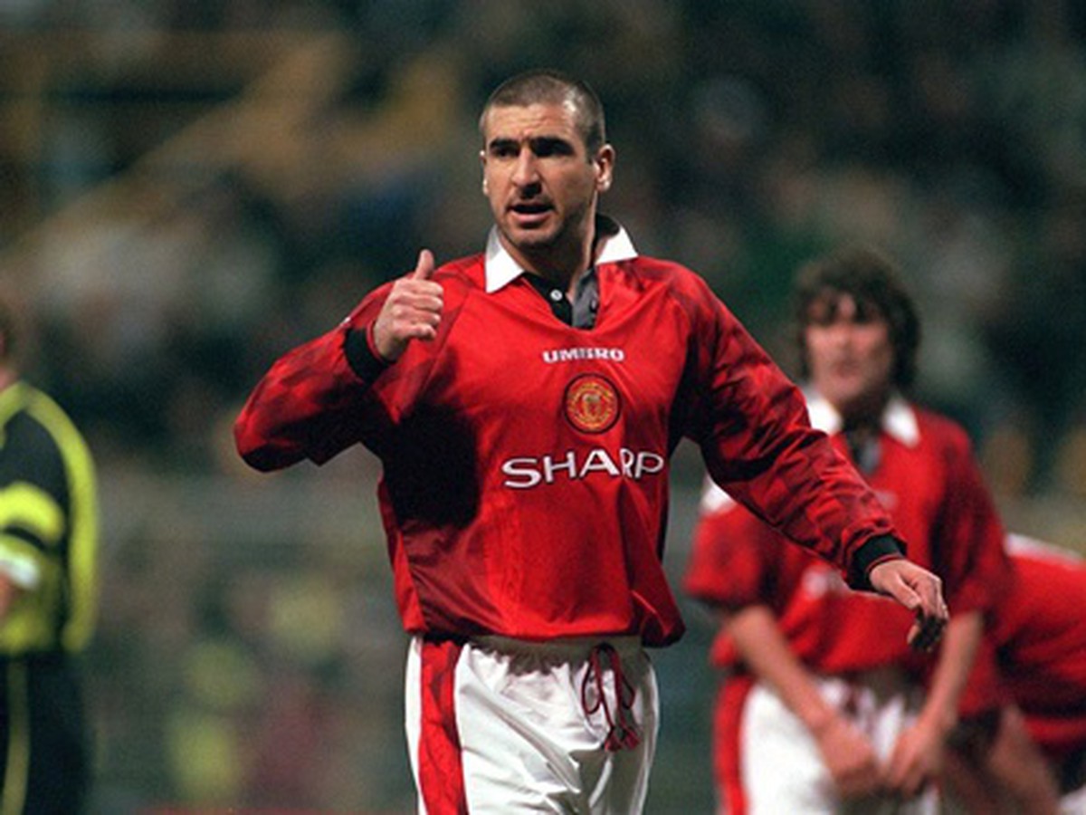 Eric Cantona v drese Manchestru United