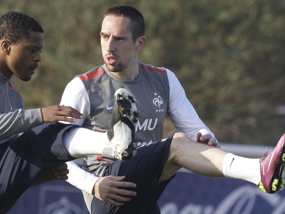 Evra a Ribéry