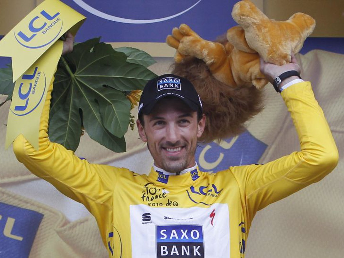 Fabian Cancellara v žltom drese