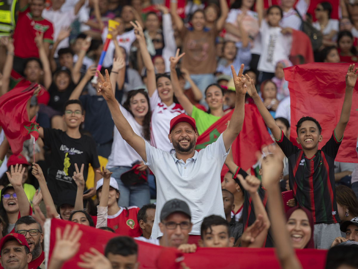 Fanúšikovia Maroka oslavujú víťazstvo v ženskom Africkom pohári národov