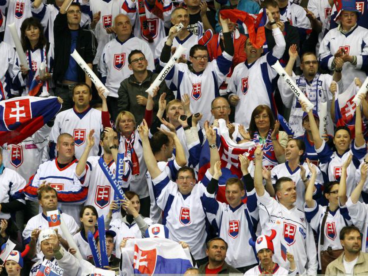 Fanúšikovia počas zápasu Slovensko - Nemecko