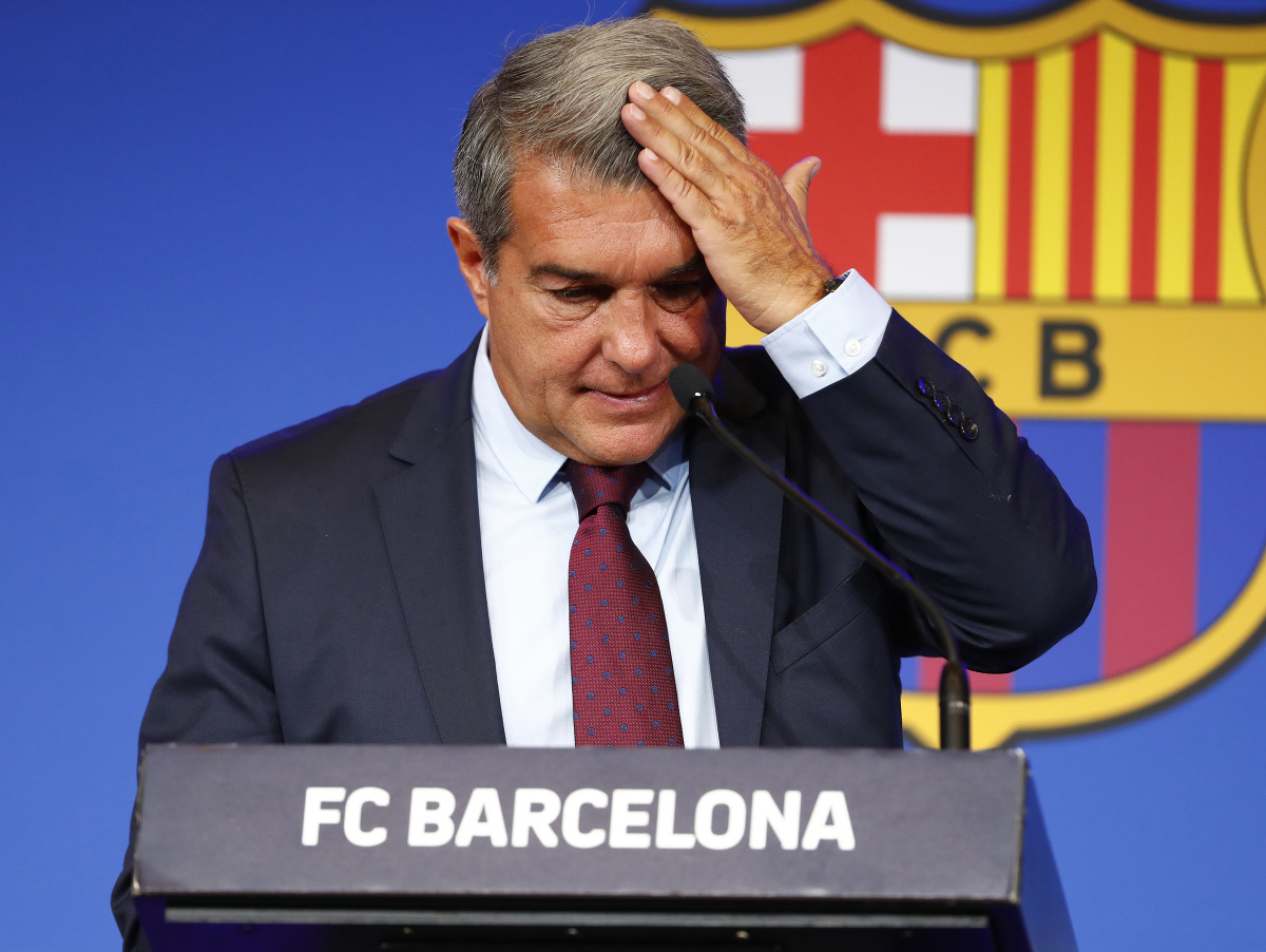 Prezident FC Barcelona Joan Laporta