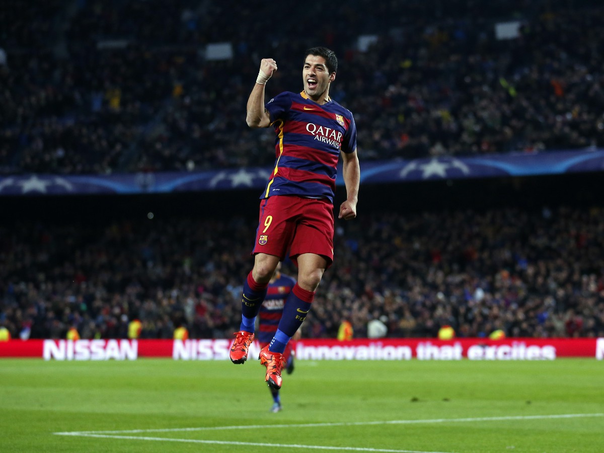 Luis Suárez a jeho gólová radosť