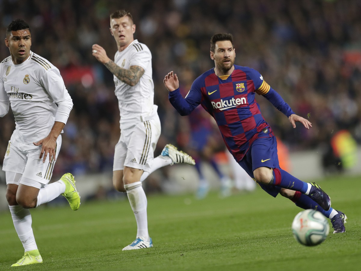 Lionel Messi počas El Clásica