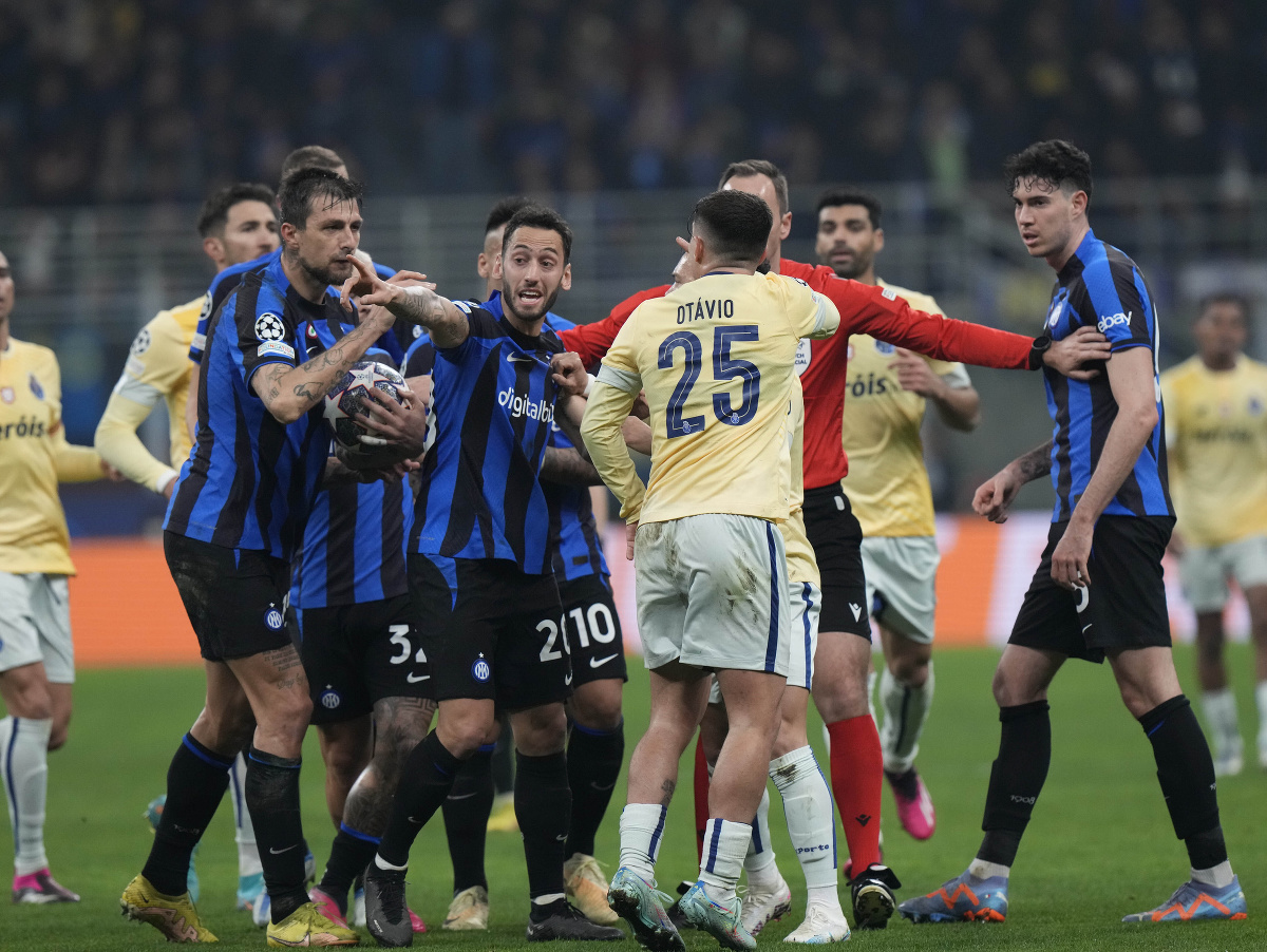 Potýčka v zápase Interu s Portom