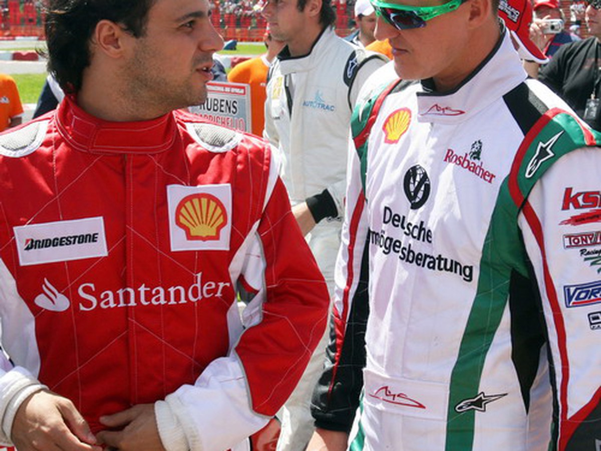 Felipe Massa a Michael Schumacher