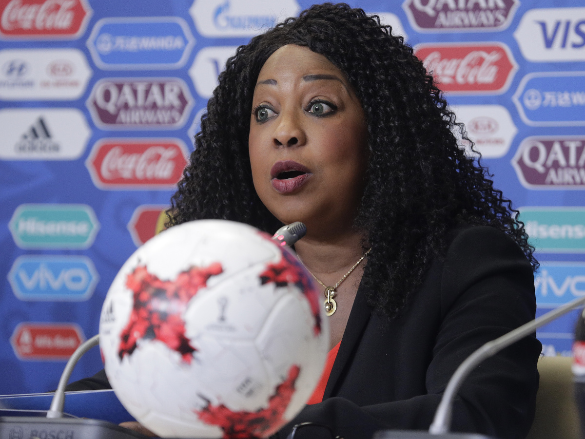 Generálna sekretárka Medzinárodnej futbalovej federácie (FIFA) Fatma Samourová