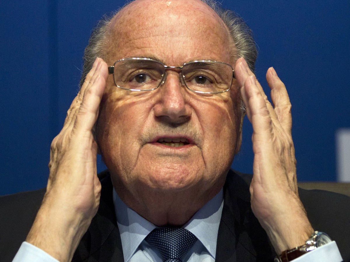 Šéf svetového futbalu Sepp Blatter. Voľby na nového prezidenta FIFA sa uskutočnia v júni 2015.