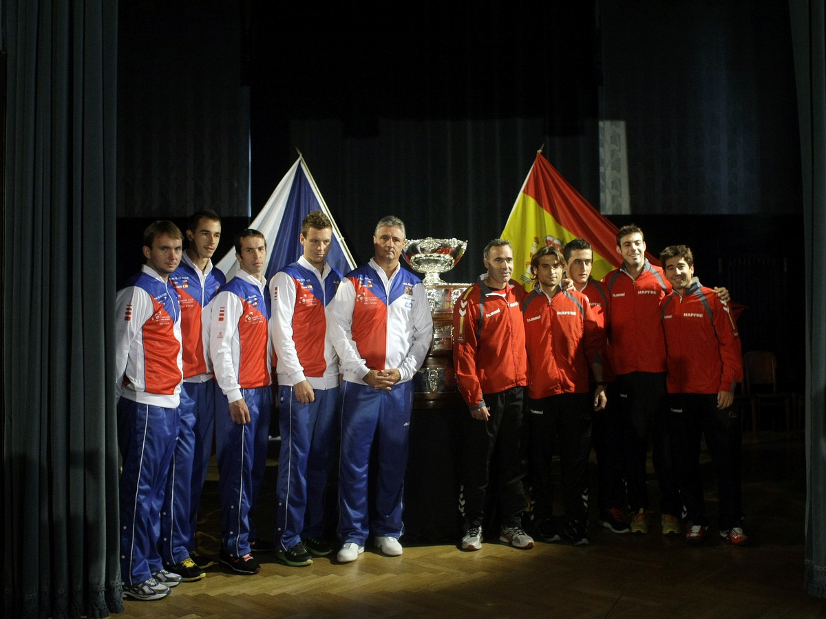 Český a španielsky tím na žrebe finále Davis Cupu