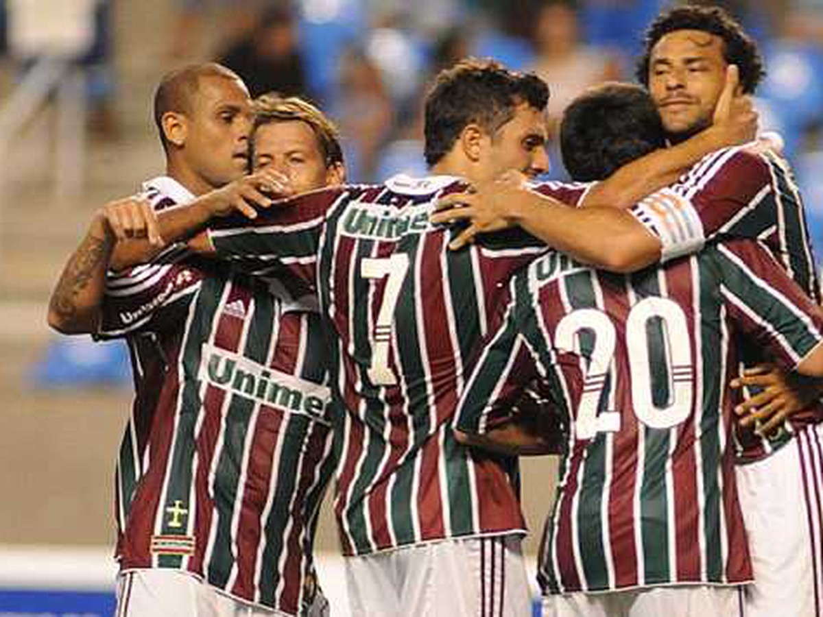 Gólová radosť hráčov Fluminense v súboji s Argentinos Juniors na Copa Libertadores (10.2.)