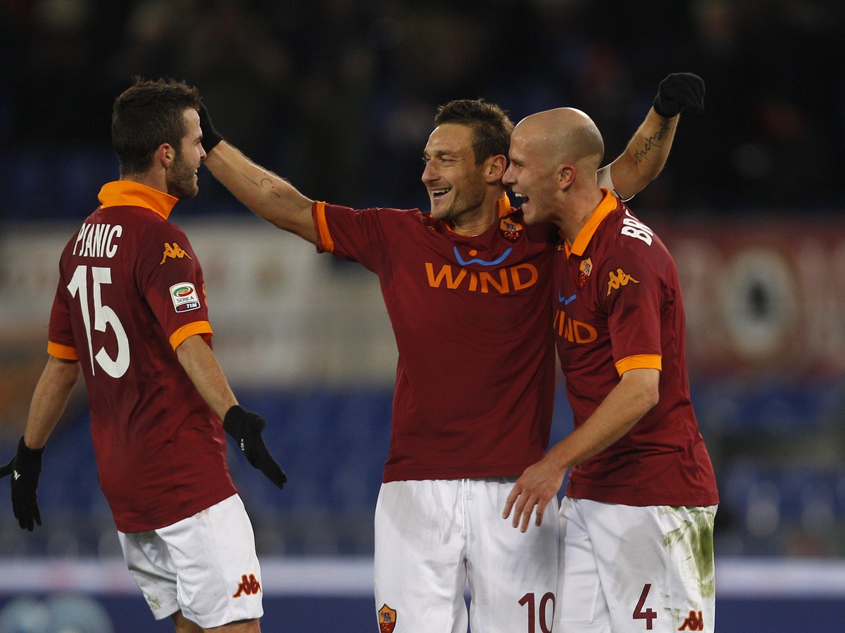 Francesco Totti so spoluhráčmi