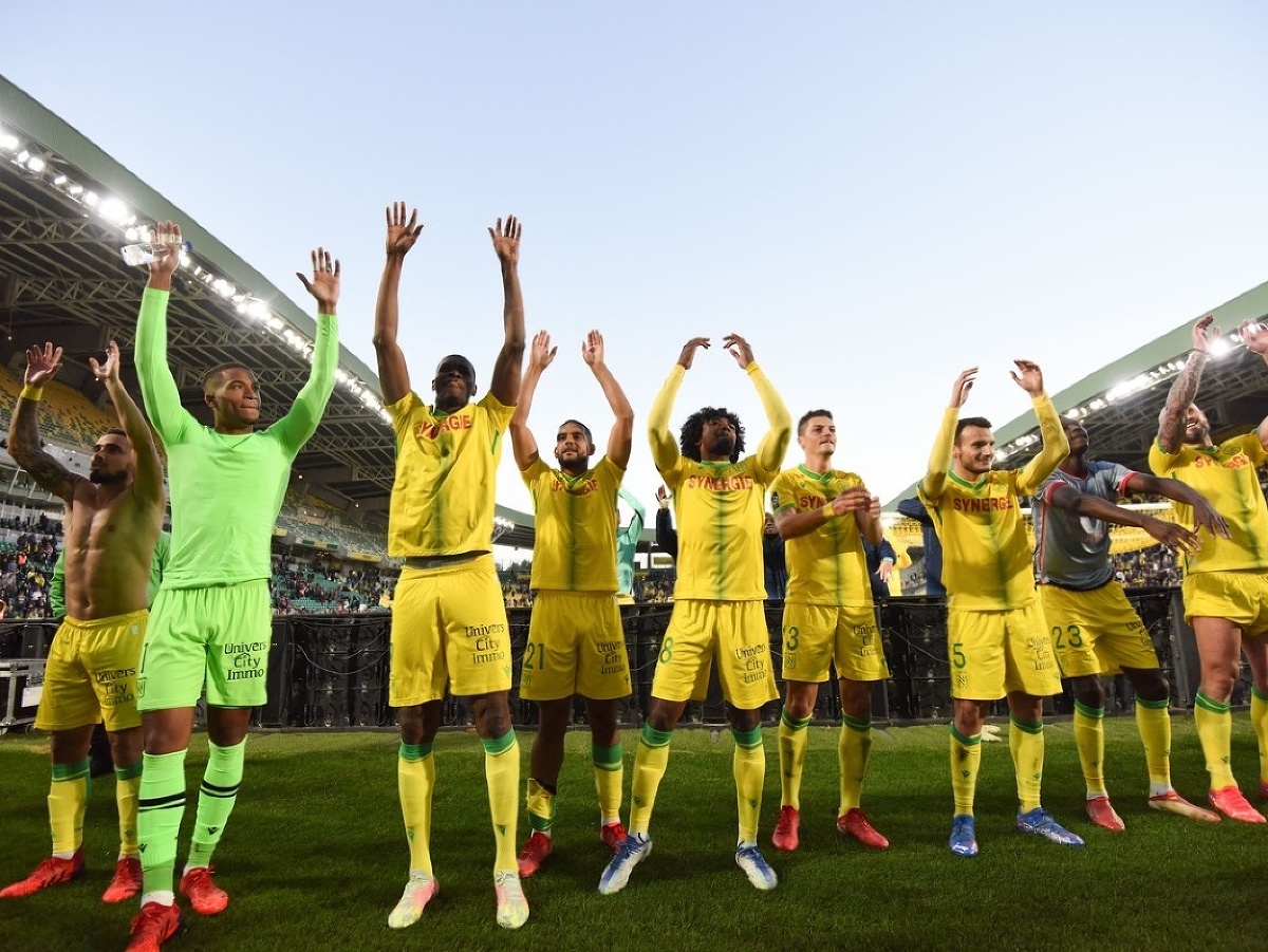 Víťazné oslavy futbalistov Nantes