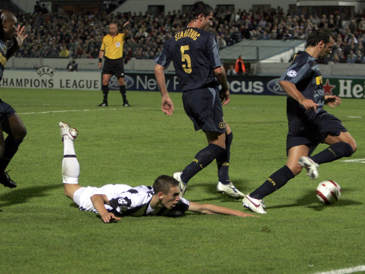 Momentka zo zápasu skupinovej fázy Ligy majstrov medzi Artmediou Bratislava a Interom Miláno (0:1).