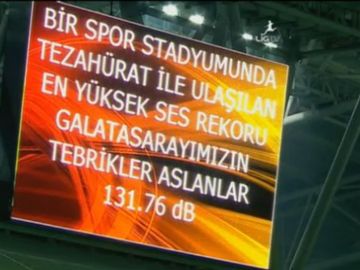 Tabuľa informuje o novom rekorde v hlučnosti