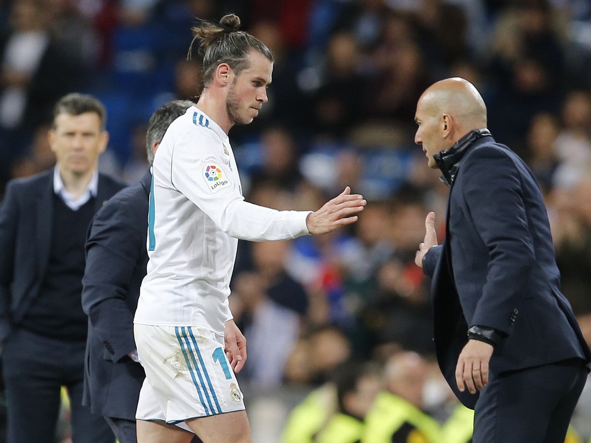 Gareth Bale a Zinedine Zidane