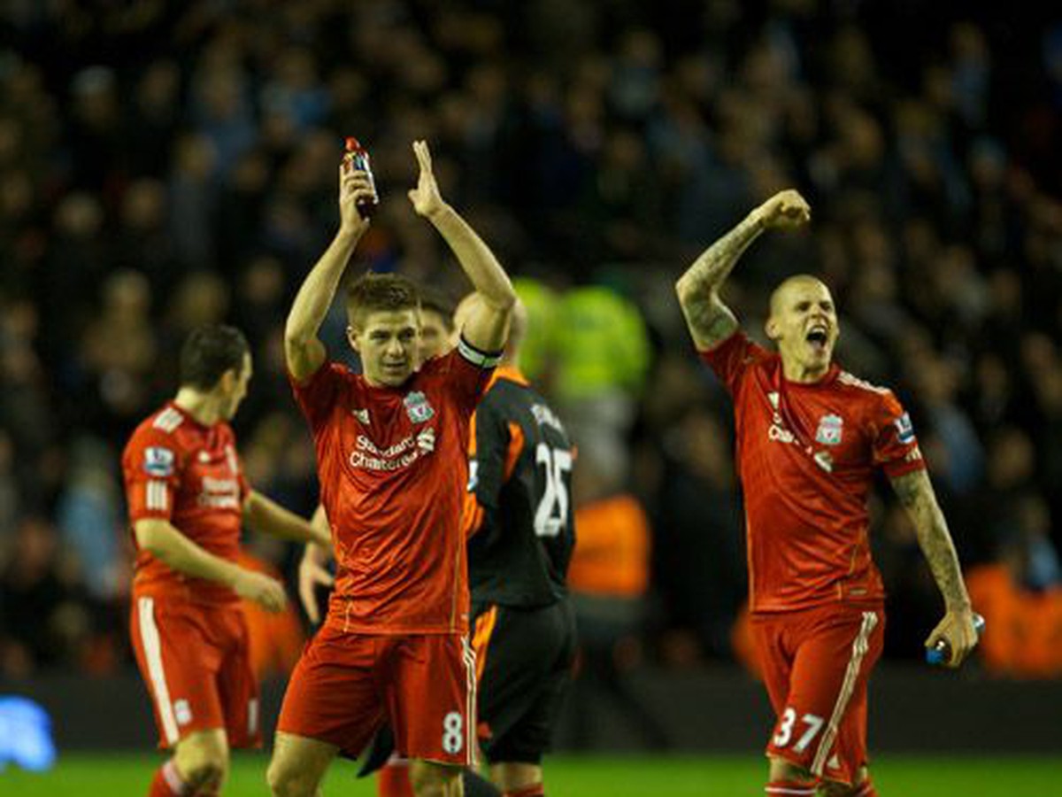 Gerrard a Škrtel sa tešia z postupu