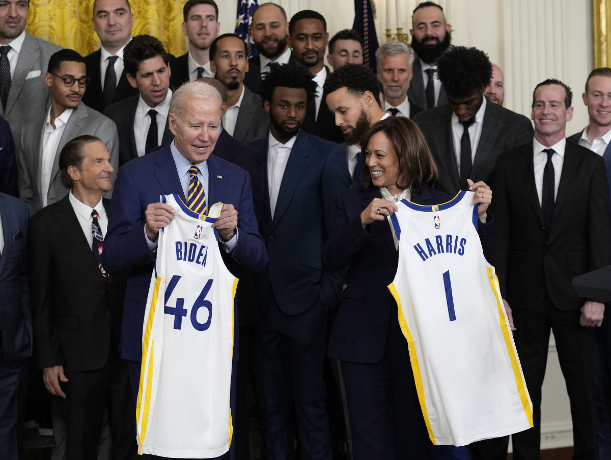Americký prezident Joe Biden privítal hráčov Golden State Warriors