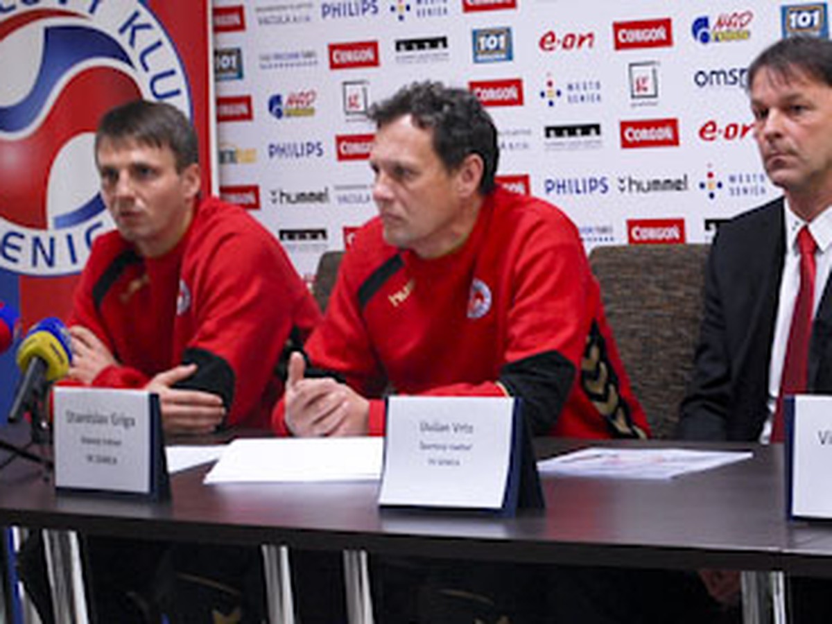 Tlačová konferencia FK Senica: Griga, Vrťo a Blažek