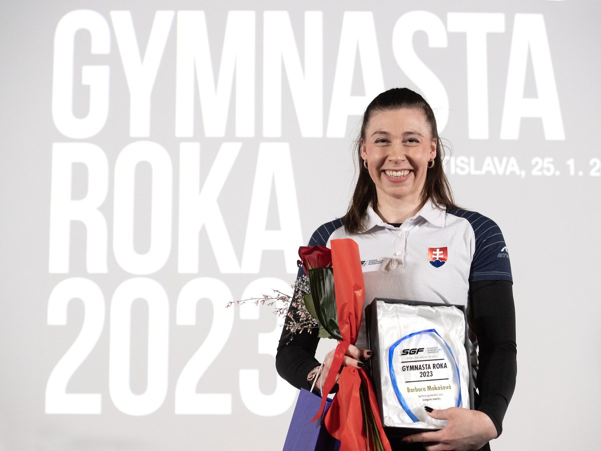 Na snímke najlepšia gymnastka roka 2023 Barbora Mokošová (Slávia GC Bratislava)