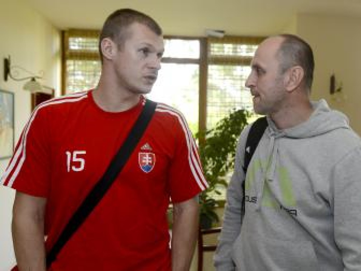 Pavol Polakovič a asistent trénera Ján Kolesár