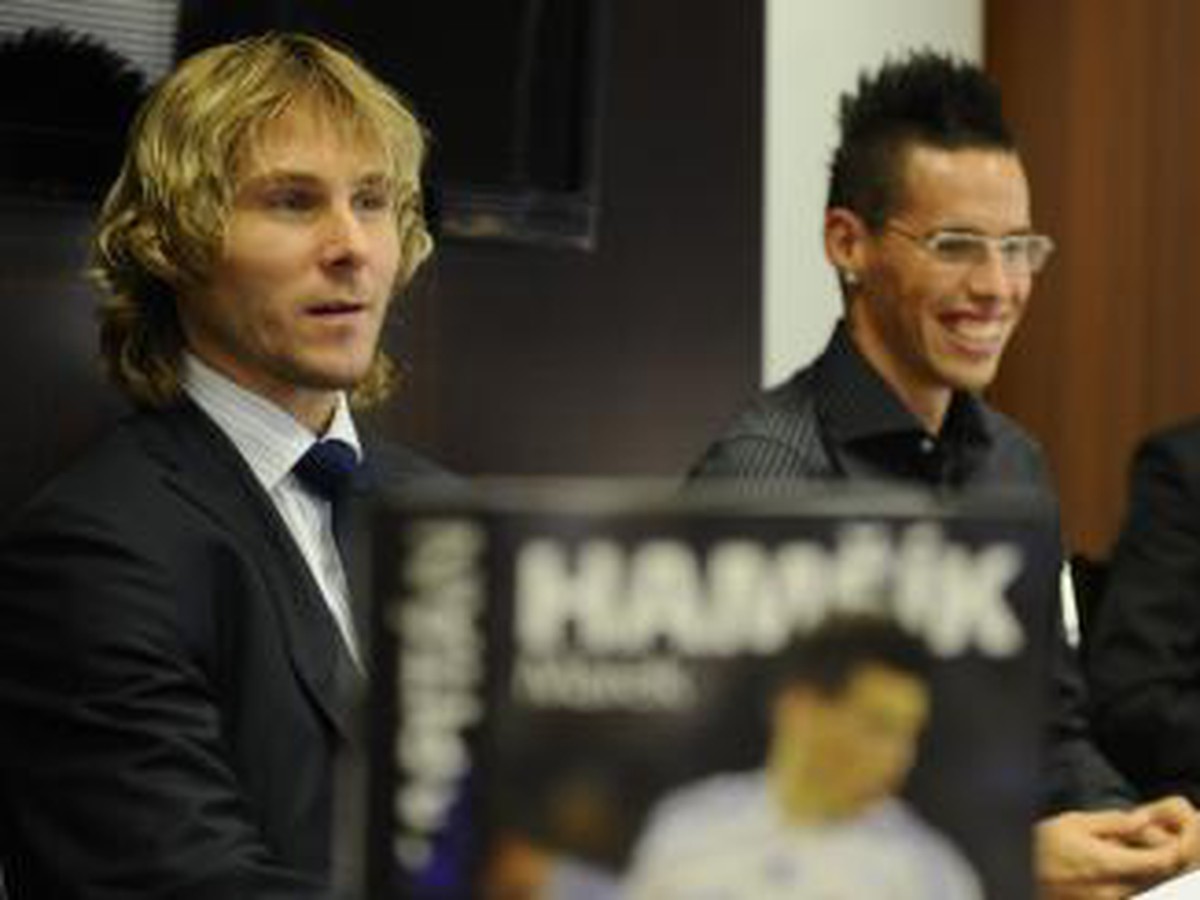 Marek Hamšík a Pavel Nedvěd