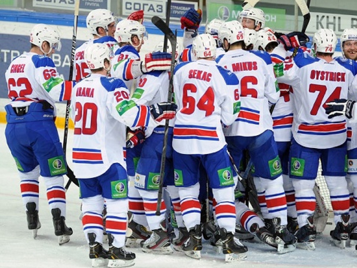 Gólové oslavy hokejistov HC Lev Praha