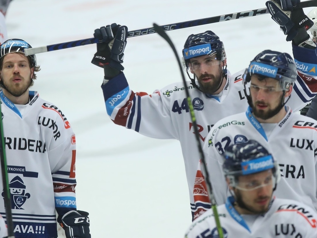 Hokejisti českého tímu HC Vítkovice Ridera
