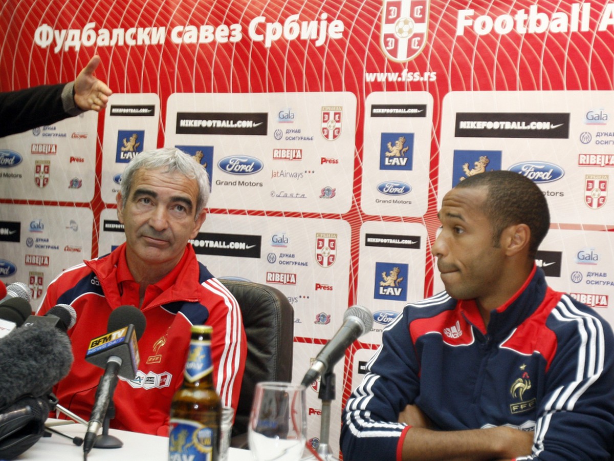 Raimond Domenech a Thierry Henry