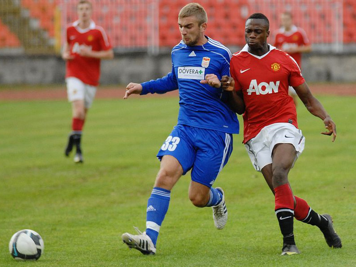Strelec jediného gólu United Tunniclife v súboji s Hlinkom