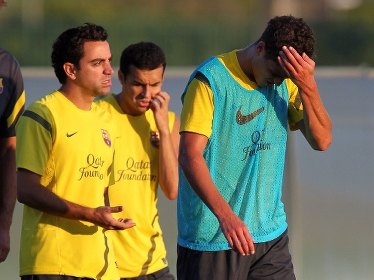 Ibrahim Afellay na tréningu