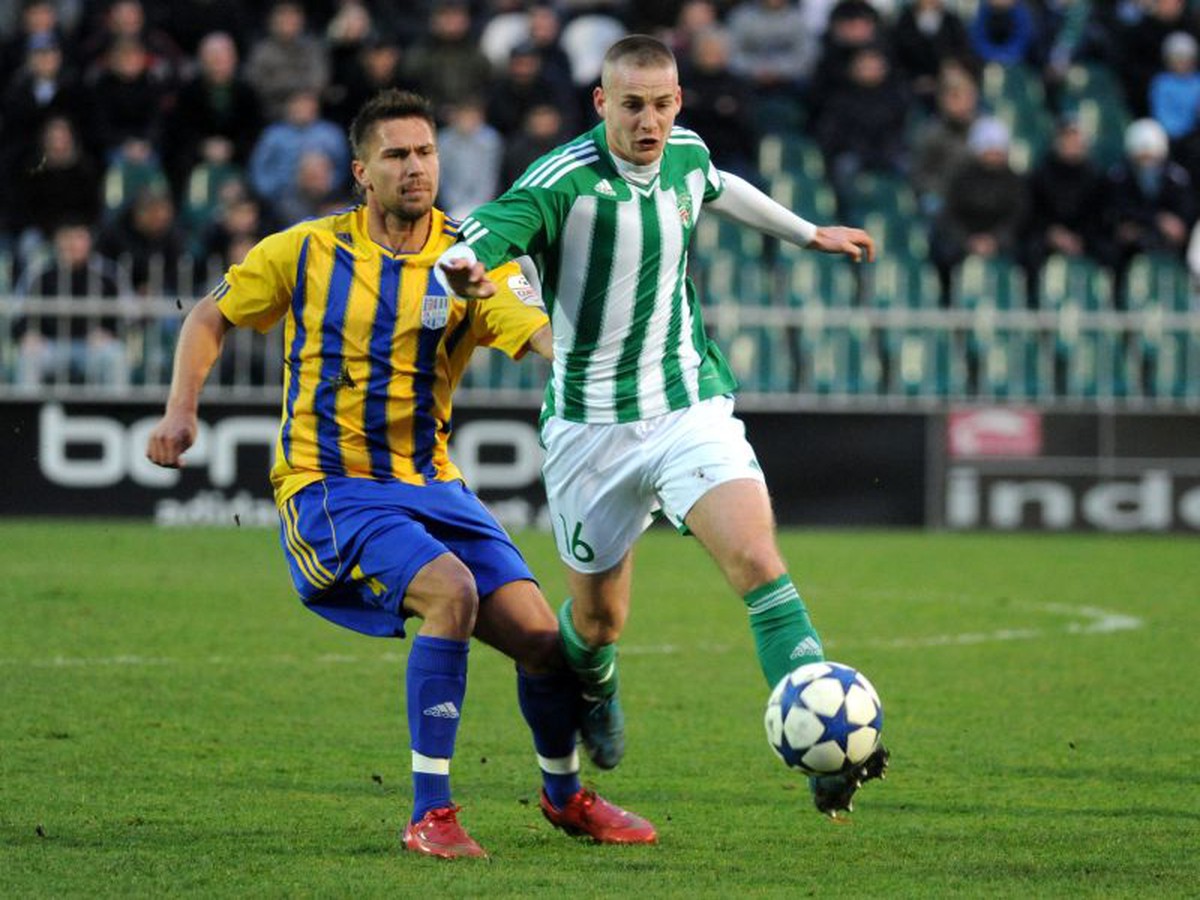 Igor Hrabáč (vľavo) v drese Dunajskej Stredy