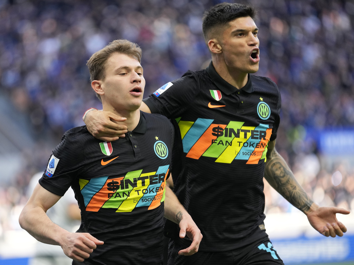 Gólové oslavy hráčov Interu Miláno