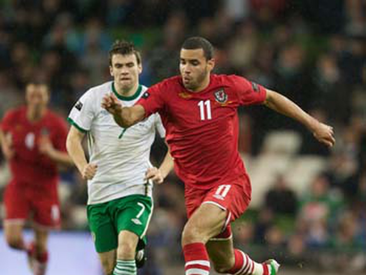 Momentka zo zápasu Írsko - Wales