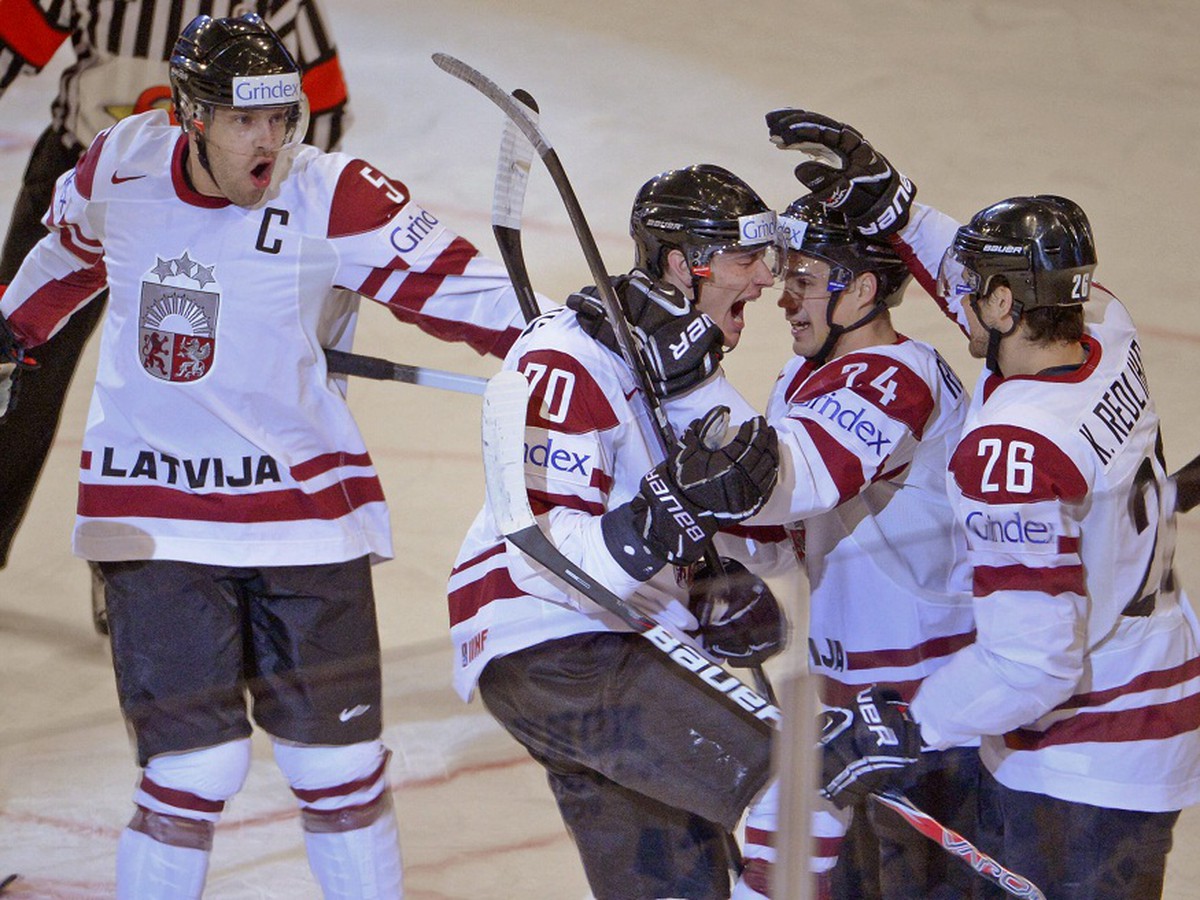 Lotyšskí hokejsti vyhrali nad Nemcami